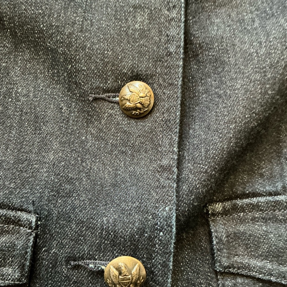 Lauren Jeans Co., Ralph Lauren Dark Denim Military Style Jacket, small - Picture 6 of 11